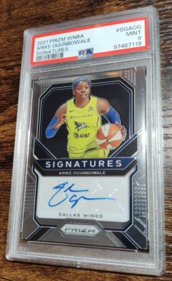2021 Prizm WNBA Arike Ogunbowale Signature Auto PSA 9! POP 3! None Higher! "A" - Image 1 of 2