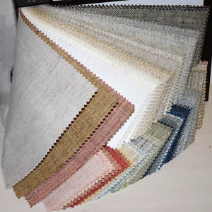 Big FABRIC SAMPLE BOOK Multi-Color KALAHARI Textural FAUX SILK Weave 123pcs LOT - Picture 1 of 23