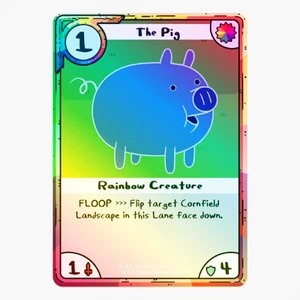 Adventure Time Card Wars: The Pig FOIL PROMO CARD - Picture 1 of 1