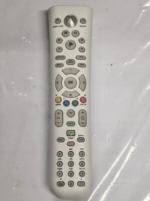 XBOX 360 Remote Control Official  Universal Media Remote White X801979 -003 - Image 1 of 4