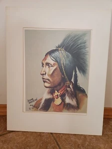 1975 KIOWA WARRIOR  Print By Jim Heller - Picture 1 of 3