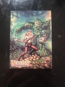 💥Hercules Xena 1996 Topps Legendary Journeys #76 Vs Antaeus The Giant