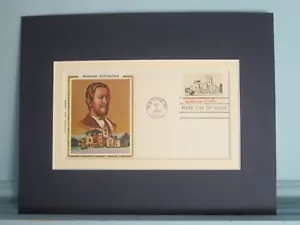 Architect Alexander Jackson Davis designs Lyndhurst & First Day Cover - Foto 1 di 1