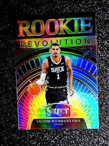 VICTOR WEMBANYAMA 2023-24 Panini Select Rookie Revolution Silver Prizm Holo RC 9 - Imagen 1 de 23