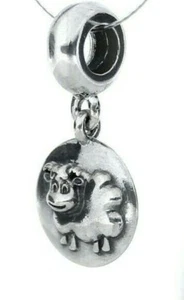 PANDORA | ZODIAC SHEEP DANGLE CHARM *NEW* 790883 RARE RETIRED YEAR OF THE 925ALE - Picture 1 of 7