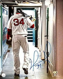 David Ortiz Signed Boston Red Sox 16x20 Fanatics Photo w #34 Beckett Wit BAS COA - Picture 1 of 2