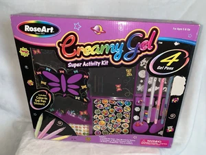 New VTG 2000 Rose Art Creamy Gel Super Activity Kit Stickers Paper Pens *READ - Picture 1 of 16