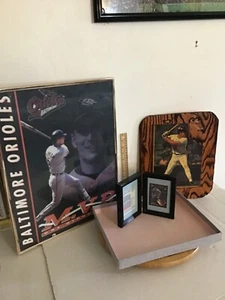 Lote (3) Póster de Béisbol Cal Ripken De Colección Tarjeta Coleccionable de Madera ¡HAZ UNA OFERTA! - Imagen 1 de 6