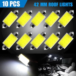 10 lampadine a LED interne mappa a cupola super bianca 42 mm COB 211-2 578 569 - Foto 1 di 8