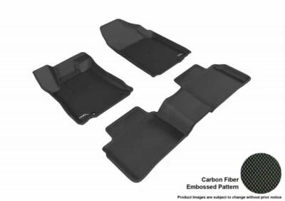 3D MAXpider 16-18 подходит для Nissan Altima Kagu черные напольные коврики из углеродного волокна с тиснением - Изображение 1 из 4