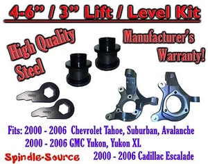4"-6"/ 3" Lift Kit Spindles Spacer FOR 2000 - 2006 Chevrolet GMC 1500 SUV 00-06 - Picture 1 of 1
