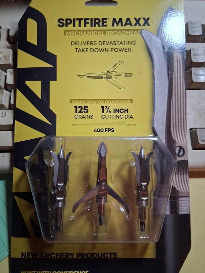 SPITFIRE MAXX CABEÇA LARGA MECÂNICA 125 GRÃOS - Imagem 1 de 2