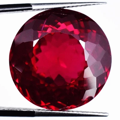 31.45ct 17mm Round Natural Red Pyrope Garnet Stunning Loose Gemstone, Mozambique - Image 1 of 4