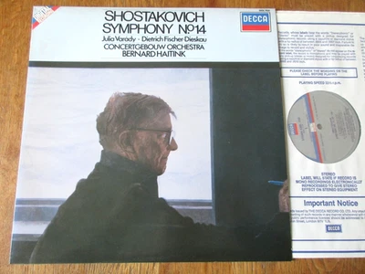 Shostakovich - Symphony 14 / Varady etc / Haitink / Decca SXDL 7532 / Ed1 NM/NM - Image 1 of 3