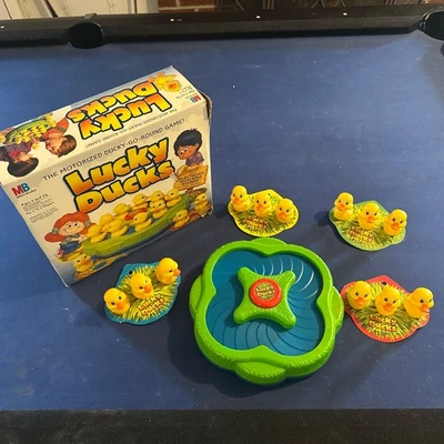 Lucky Ducks Game Battery Operated Vintage Board Milton Bradley Tested Works! - Image 1 of 4
