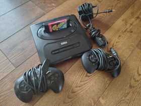 SEGA Genesis Model 2 Console Black With 2 Controllers And Frogger