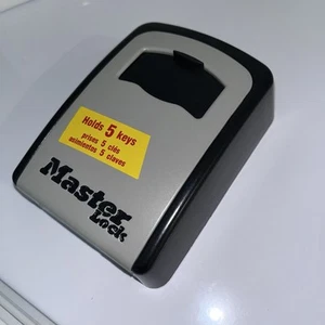 Master Lock 4 Digit Locking Combination Wall Mount Key Lock Box Grey Black Steel - Picture 1 of 4