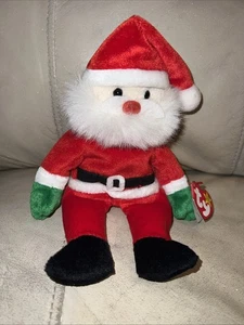 Rare Retired TY Beanie Babies - “SANTA” 1998 Santa Holiday Christmas 9" MWT - Picture 1 of 5