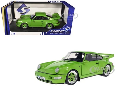 1990 PORSCHE 911 (964) CARRERA RS STREETFIGHTER GREEN 1/18 BY SOLIDO S1803411 - Image 1 of 4