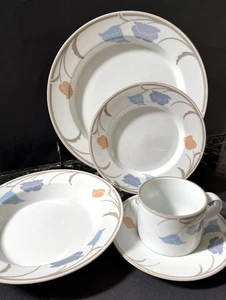 Vintage Dansk Set 5-teilig Tivoli Belles Fleurs Pfirsich Blau Braun N Refsgaard Japan - Bild 1 von 24