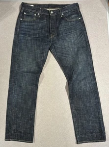 Levi’s 501 Herrenjeans 33 x 30 dunkle Waschung gerade Passform hergestellt in den USA Denim Red Tab® - Bild 1 von 5