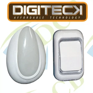 KABELLOSE STECKBARE TÜRKLINGEL Netz KLINGEL kabellos 100M ALARM LED NACHTLICHT - Bild 1 von 6