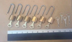 Abloy Vintage Mini Vorhängeschlösser mit 2" Schäkeln, Menge 6 für 1 Preis - Made in Finland - Bild 1 von 17