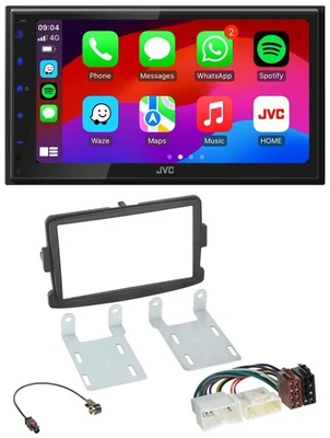 JVC Bluetooth 2DIN MP3 DAB USB Autoradio für Dacia Dokker Duster Lodgy Logan sch - Bild 1 von 4
