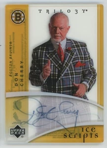 2007-08 UPPER DECK TRILOGY Don Cherry ICE SCRIPTS AUTO AUTOGRAPH - Picture 1 of 2
