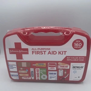 Johnson & Johnson Allzweck tragbares kompaktes Erste-Hilfe-Set, 160 Stck. - Ablaufdatum 08/25 - Bild 1 von 3