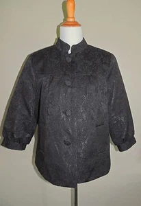 NWT WOMEN'S GEORGE BLACK COTTON BLEND 4 BUTTON BLAZER SIZE 18 - Picture 1 of 8