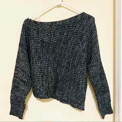 CECICO SUÉTER CROP ASIMÉTRICO carbón talla M mujer Foto 1 de 4