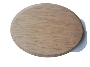 OVAL ROSETTE red oak (stair parts) 5-1/2" x 4" x 3/4" (2 piece pack) - Picture 1 of 6