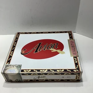 CIGAR Box AVION Fausto Tatuaje EMPTY Wood Storage Stash Box Crafts 8.75x7.25x2 - Picture 1 of 6