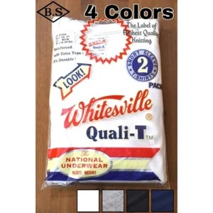 WHITESVILLE 2ER PACK T-SHIRT weiß/schwarz/marine/grau WV73544 Made in Japan - Bild 1 von 13
