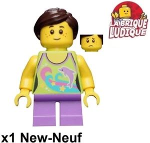 Lego Figurine Minifig City enfant child fille girl dauphin dolphin étoile twn265 - Picture 1 of 1