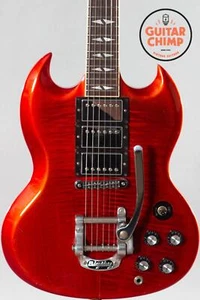 2013 Gibson Sg Deluxe Red Fade 3-Pickup Bigsby - Picture 1 of 24