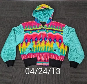 Vintage Escada Velvet Bomber Hooded Jacket - Picture 1 of 14