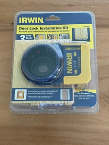 New Irwin Door Lock Installation Kit for Wood Doors 2-3/8" 2-3/4" 4935186 - Picture 1 of 6