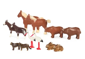 Animales neumáticos suplemento 2 al Arca de Noé talla 4 (12 animales) - WERNER Erzgebirge NUEVO - Imagen 1 de 1