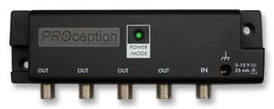 PROCEPTION - Dual Mode 4-Way UHF Amplifier 9db, Line Powered with Return Path - Picture 1 of 1