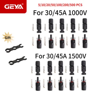 GEYA Macho Hembra M/F Panel Solar Cable Conectores IP67 y Llave Panel Solar - Imagen 1 de 9