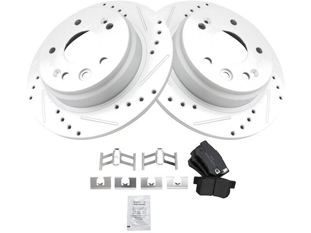 Kit de pastillas de freno y rotor trasero TRQ para Acura TL 1999-2003 89XCKF Foto 1 de 1