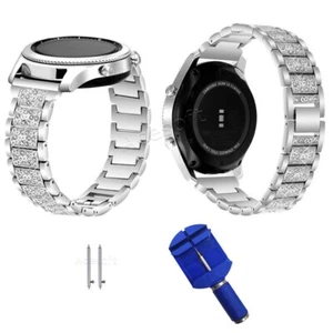 Exquisite Diamond Stainless Steel Watch Band Strap for Samsung Galaxy Watch 46mm - Picture 1 of 1
