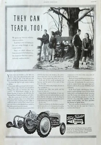 1941 Ford Tractor Ferguson system Vintage Ad They can teach too - Picture 1 of 1