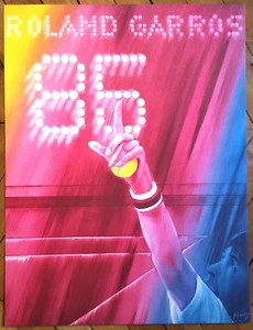 Monory Jacques sérigraphie signée sur vélin Tournoi de Roland Garros Tennis 1985 - Imagen 1 de 1