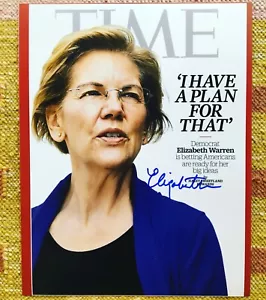 Elizabeth Warren signed Autogramm 11x14 TIME Magazine Foto 2020 Präsident - Bild 1 von 1