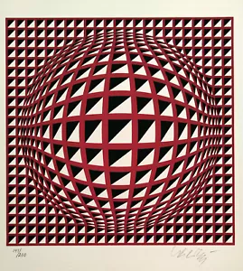 Victor Vasarely - Terz liten - hand signed / numbered screenprint - Bild 1 von 6