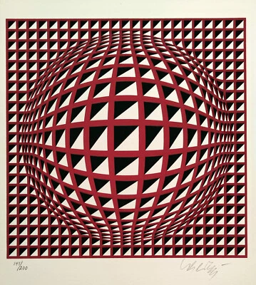 Victor Vasarely - Terz liten - hand signed / numbered screenprint - Bild 1 von 4