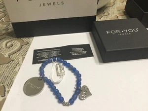 BRACCIALE FOR YOU MODELLO LIFE CON DUE CHARMS.NUOVO.CUORE LOVE.SENTIRSI LIBERI - Foto 1 di 6